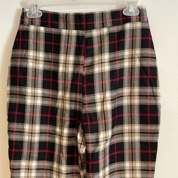 Nasty Gal Plaid Trousers - Red, Black, White - Picture 9 of 16